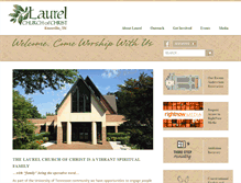Tablet Screenshot of laurelcc.org